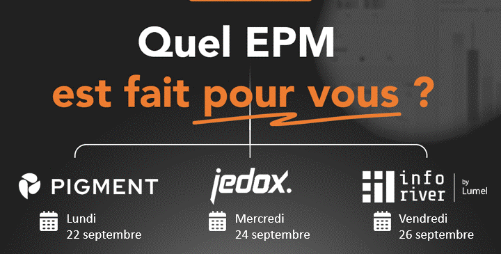 Replay – Webinars Quel EPM/FP&A choisir ? Pigment, Jedox, Lumel
